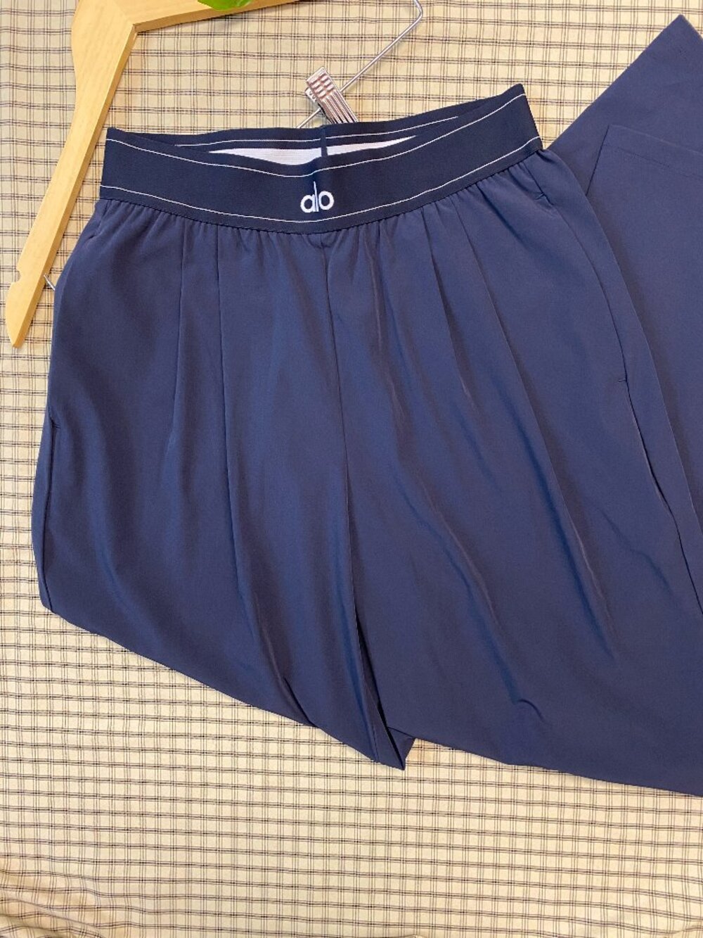 Navy Blue🧚‍💃Alo Yoga Suit Up Wide Leg Trouser Chic Workout Regular30” |Sz S-M - Picture 4 of 7